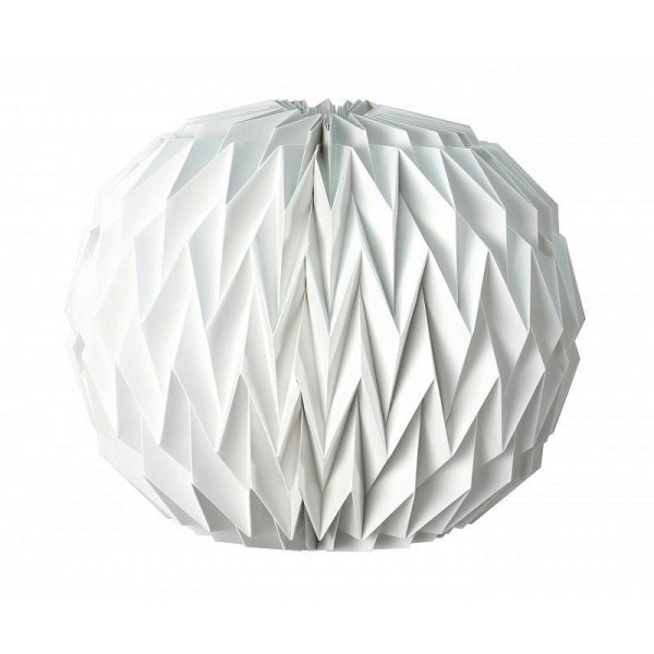 Boule Origami Blanche, dim. 30 x 36 cm, Suspension forme géométrique - Photo n°1