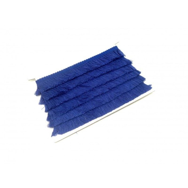 50cm De Galon Frange  De Couleur Bleu Roi En Polyester Et Coton - Photo n°1