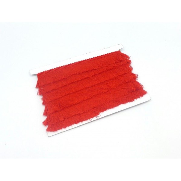 50cm De Galon Frange De Couleur Rouge En Polyester Et Coton - Photo n°2