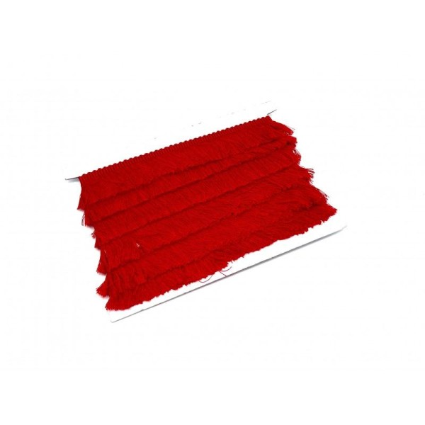 50cm De Galon Frange De Couleur Rouge En Polyester Et Coton - Photo n°1