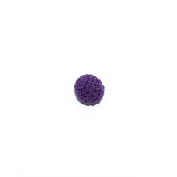 Perle crochet 16 mm violet - Photo n°1
