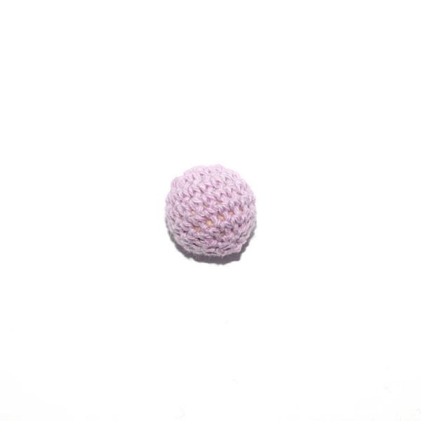 Perle crochet 20 mm lilas - Photo n°1