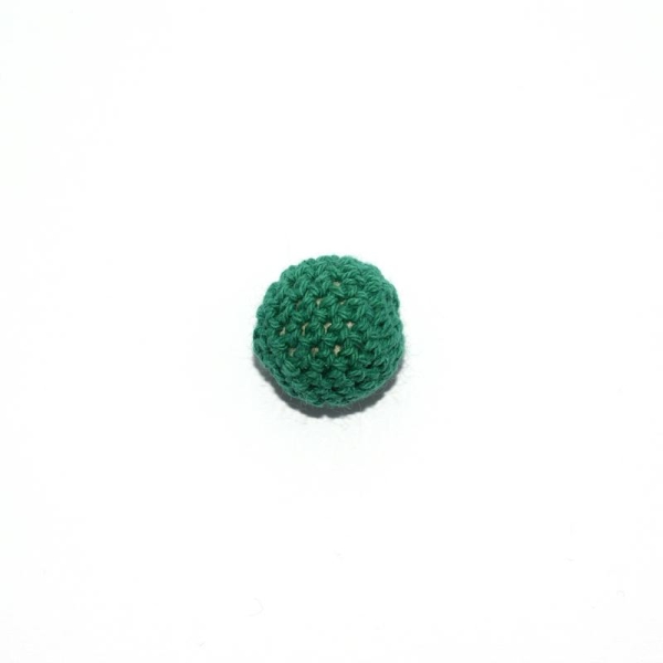 Perle crochet 20 mm vert foncé - Photo n°1