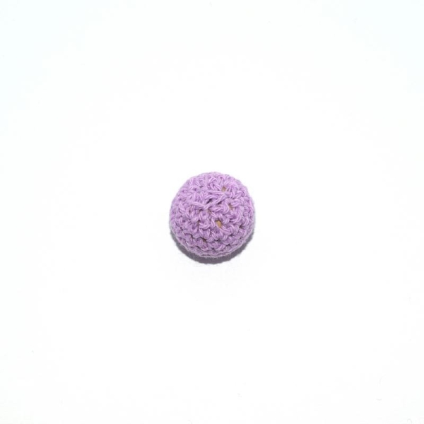 Perle crochet 20 mm mauve clair - Photo n°1