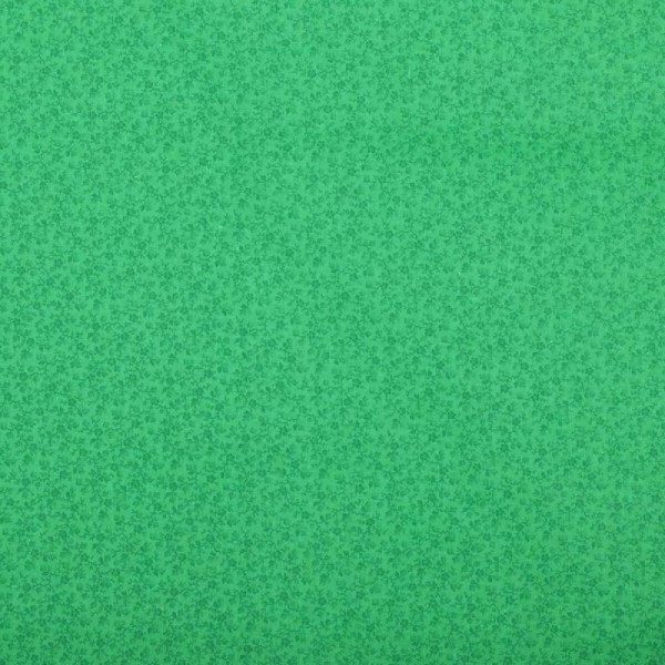 Tissu coton fleuri printemps - Vert classique - Photo n°2