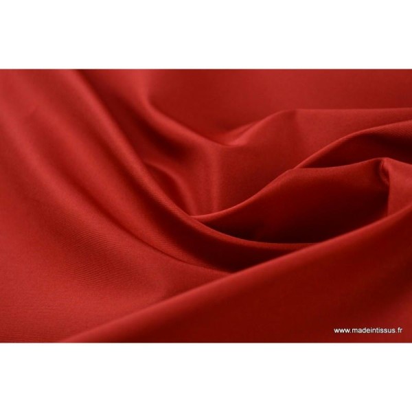 Taffetas changeant polyester rouge rouge - Photo n°1