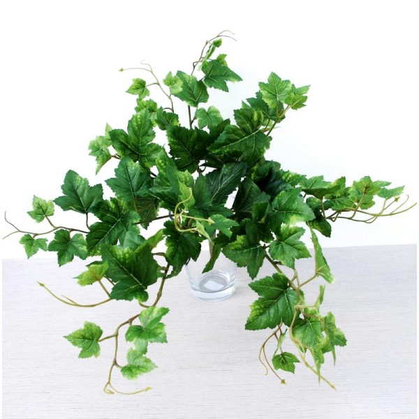 Vigne artificielle H30cm / piquet de 9 branches avec feuilles vertes - Photo n°2