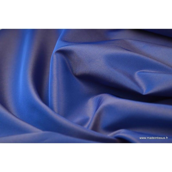 Taffetas changeant polyester bleu or - Photo n°1