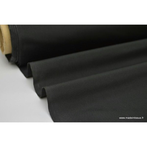 Taffetas changeant polyester noir - Photo n°2