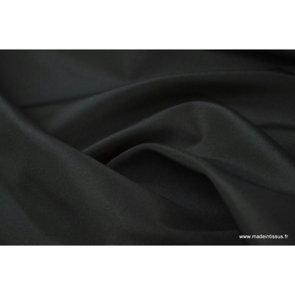 Taffetas changeant polyester noir - Photo n°1