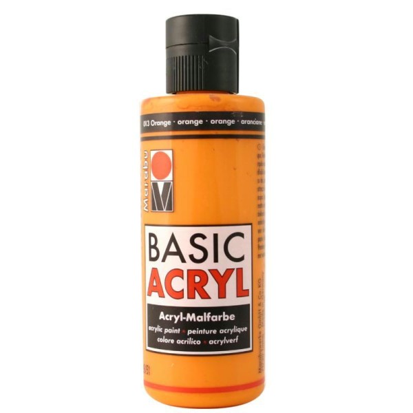 Acrylique Basic Acryl orange 80 ml - Photo n°1