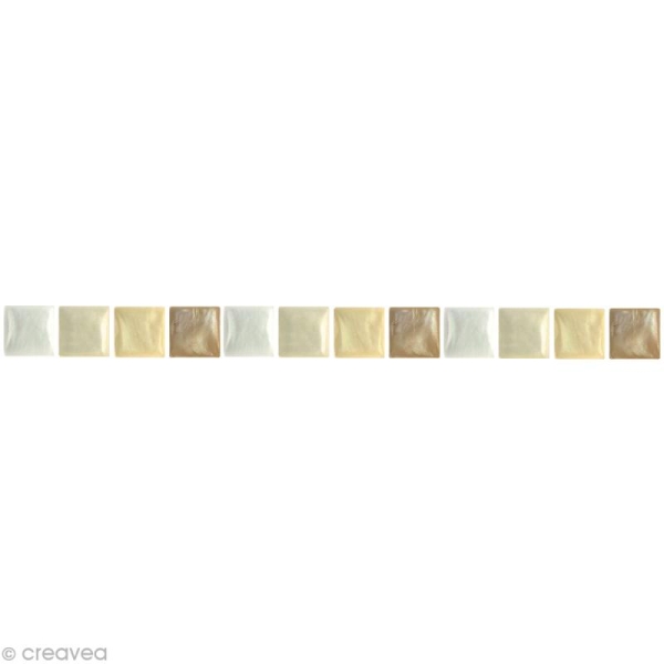 Mosaïque résine Coquillage ivoire x 150 gr - Photo n°1
