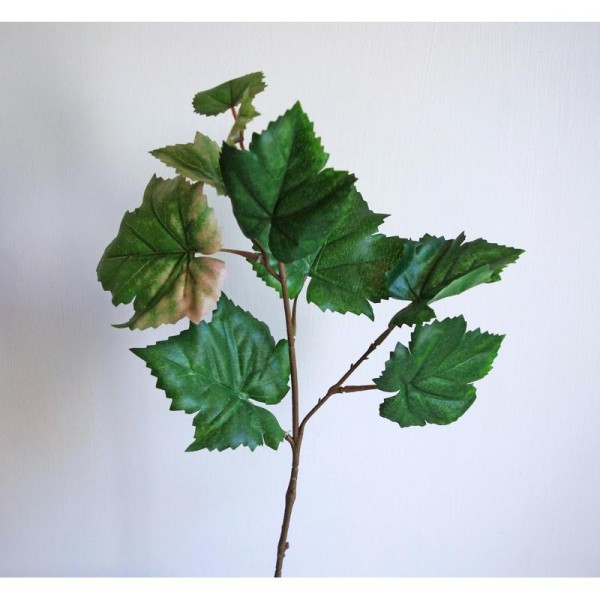 Vigne artificielle H40cm branche de feuilles - Photo n°1
