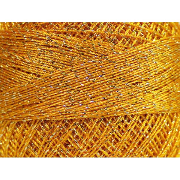 1 PELOTE de fil pour crochet Jaune doré - Photo n°2