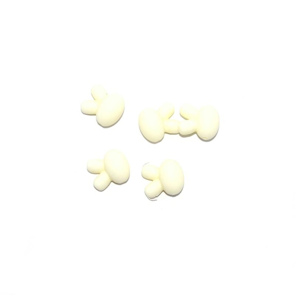 Perle silicone lapin 15x18 mm blanc - Photo n°1
