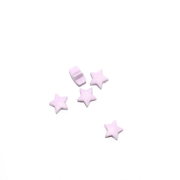 Perle silicone étoile 10x20 mm violet - Photo n°1