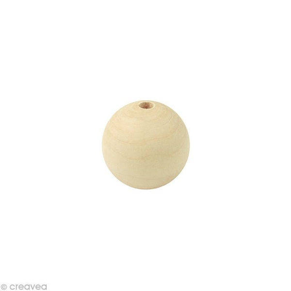 Perle en bois d'érable 5 mm x 250 - Photo n°1