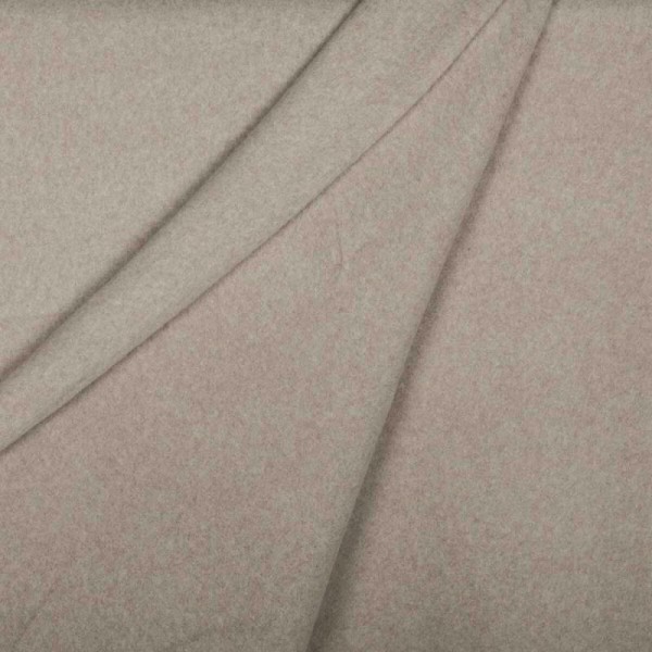 Tissu polaire uni ultra doux 100% coton biologique - Taupe Clair - Photo n°2