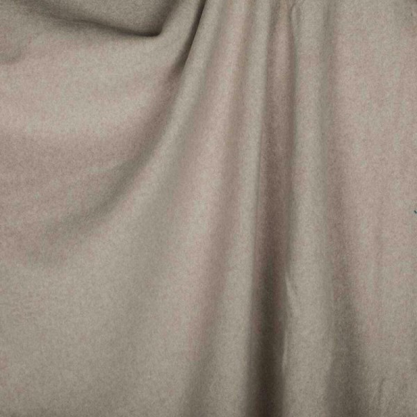 Tissu polaire uni ultra doux 100% coton biologique - Taupe Clair - Photo n°1