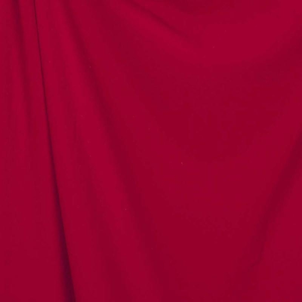Tissu crêpe uni - Rouge - Photo n°2
