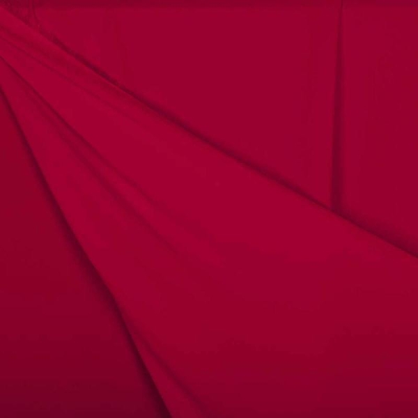 Tissu crêpe uni - Rouge - Photo n°3