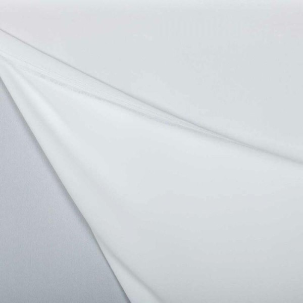 Tissu crêpe uni - Blanc - Photo n°2