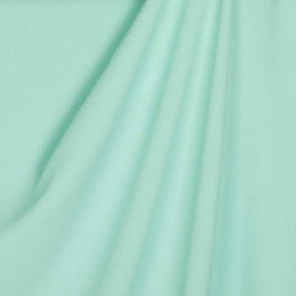 Tissu crêpe uni - Vert d'eau - Photo n°1