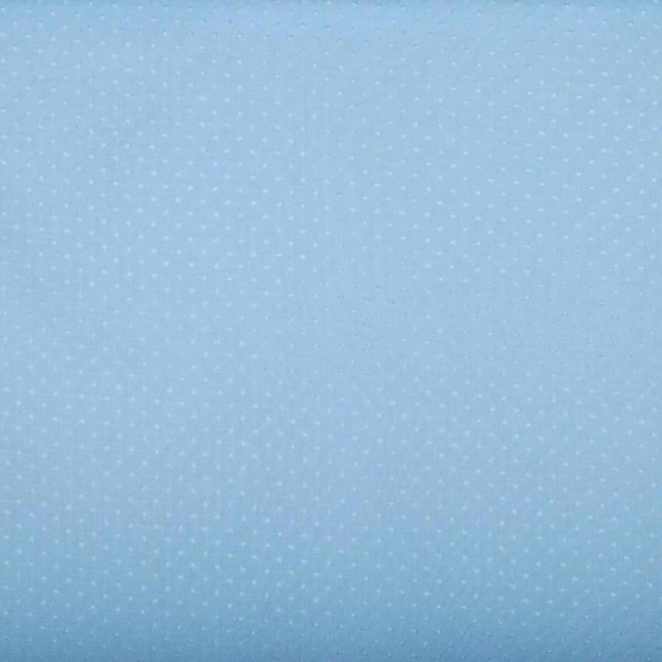 Tissu coton plumetis uni - Bleu ciel - Photo n°4