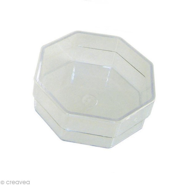 Boîte cristal octogonale 8,5 x 8,5 cm - Photo n°1