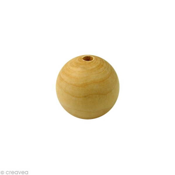 Perle en bois d'érable 10 mm x 100 - Photo n°1