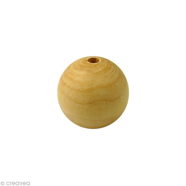 Perle en bois d'érable 12 mm x 100 - Photo n°1