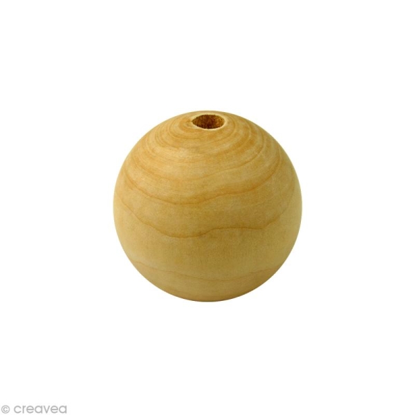 Perle en bois d'érable 18 mm x 50 - Photo n°1