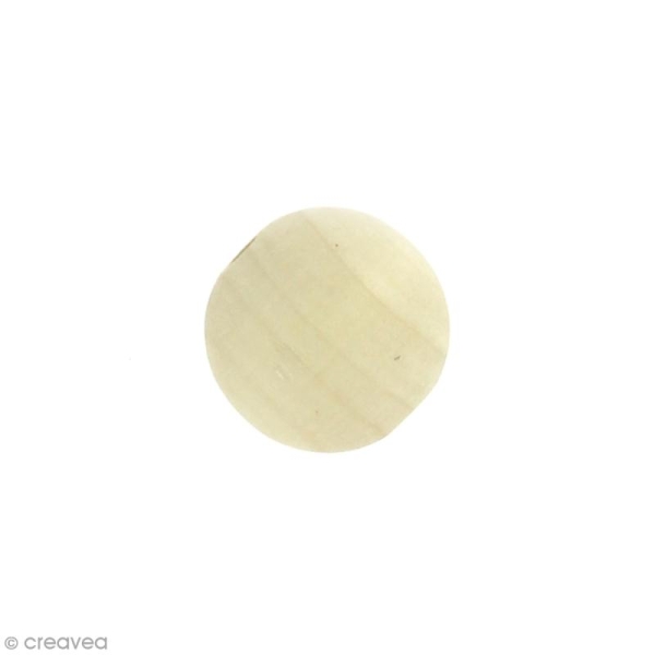 Perle en bois 25 mm x 25 - Photo n°1