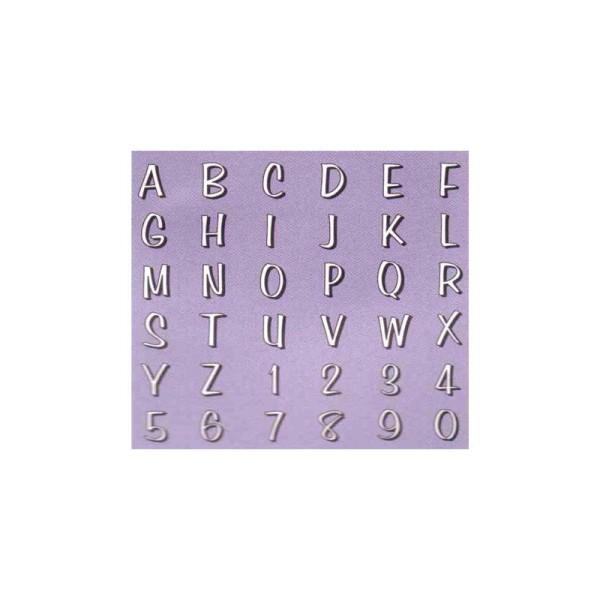 Coffret 36 timbres - Alphabet et chiffres majuscules - Photo n°1
