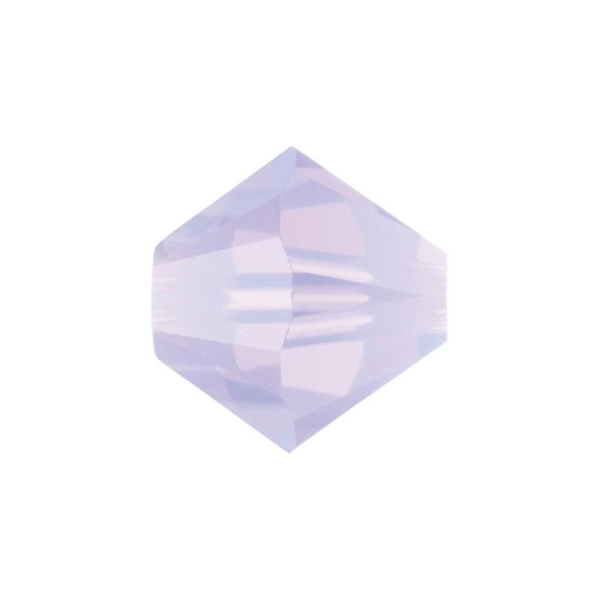Toupie 4 mm Swarovski violet opal x10 - Photo n°1
