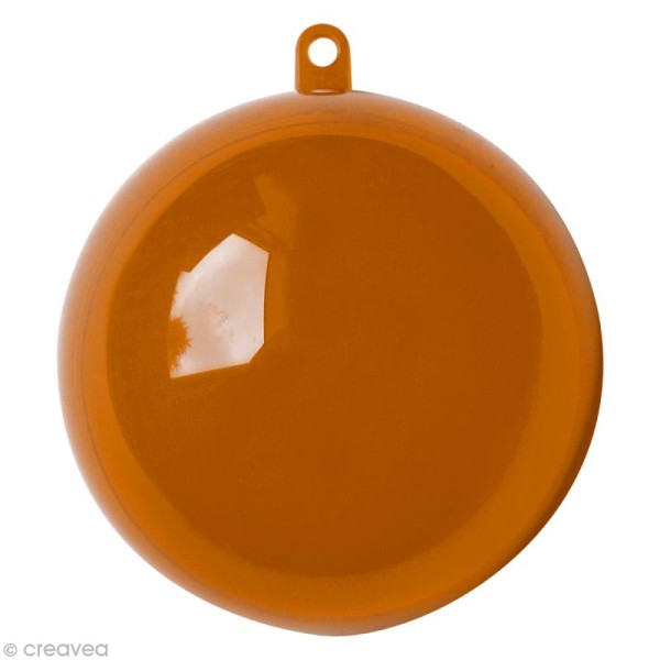 Boule plastique cristal Marron chocolat pour contact alimentaire - 5 cm x 5 - Photo n°1