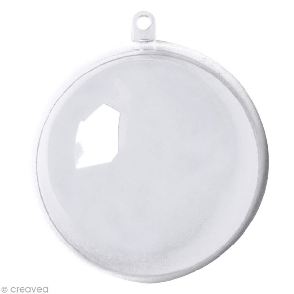 Boule plastique cristal Blanc pour contact alimentaire - 5 cm x 5 - Photo n°1