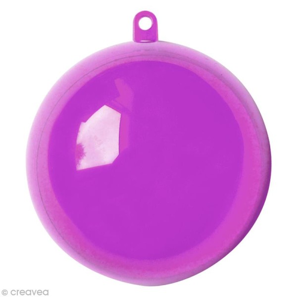 Boule plastique cristal Violet pour contact alimentaire - 5 cm x 5 - Photo n°1