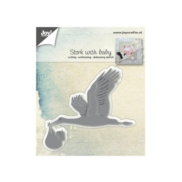 Die Joy Crafts - Stork with baby - Photo n°1