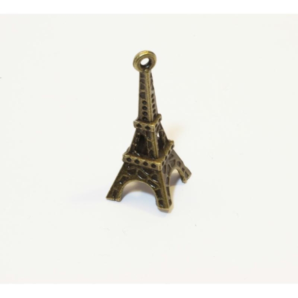 Breloque Tour Eiffel Bronze - 36X14Mm - Photo n°1