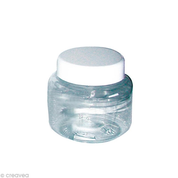 Pot en plastique transparent - 250 ml - Photo n°1