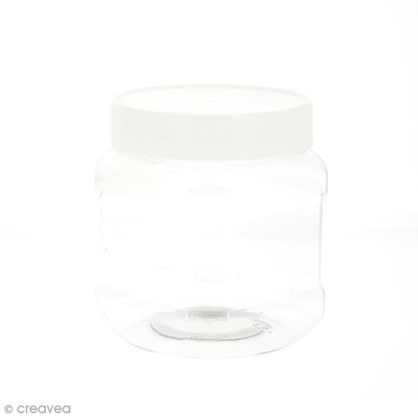 Pot en plastique transparent - 500 ml - Photo n°2