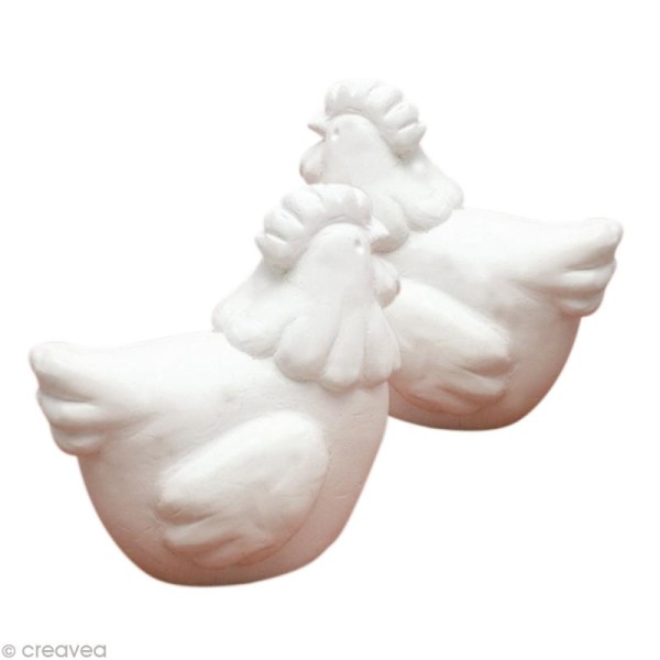 Forme en plâtre - Pâques poule 5,5 cm - Photo n°1