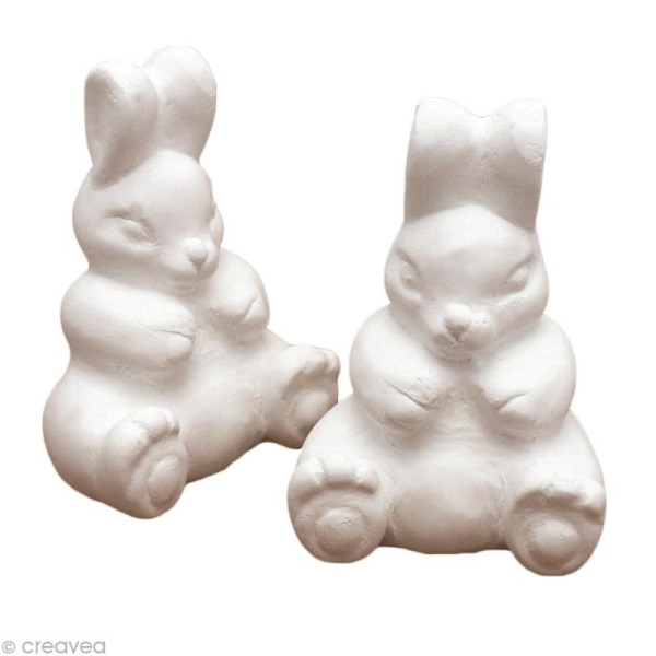 Forme en plâtre - Pâques lapin 6,5 cm - Photo n°1