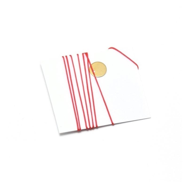2 Mètres De  Cordon Très Fin Rouge -  En Polyester 0,5 Mm Pour Bijoux Cordon Ou Macramé - Photo n°1