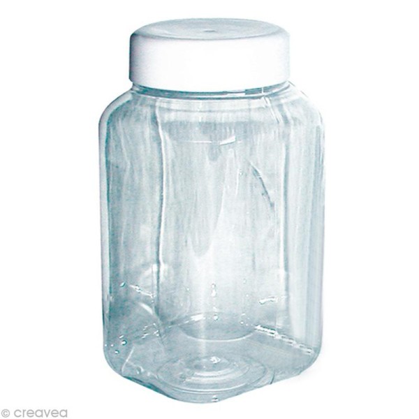 Pot en plastique transparent - 1500 ml - Photo n°1