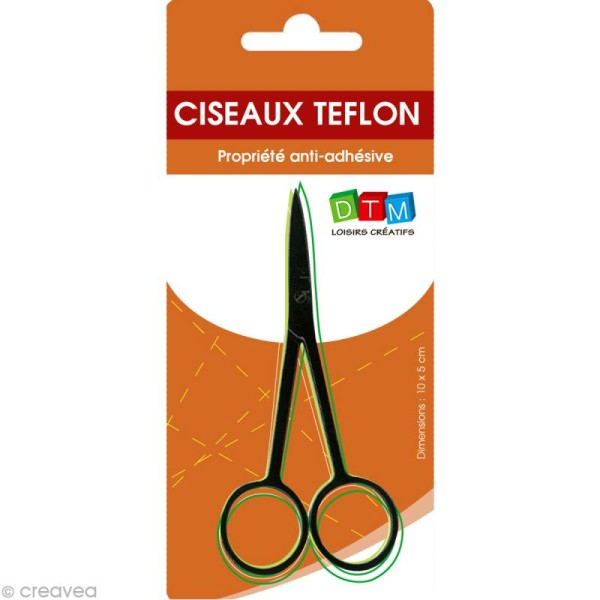 Ciseaux téflon 10,5 cm - anti adhésif - Photo n°1