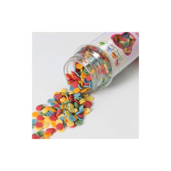 Mix confettis multicolores en sucre - Photo n°1