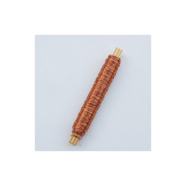 Bobine de fil de cuivre 'cuivre'-Bobine de 100 g 0.5 mm diamètre - Photo n°1