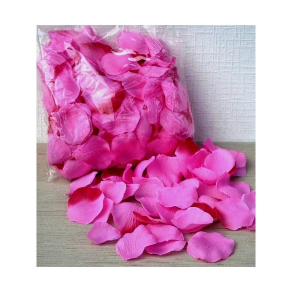 Pétales de roses artificielles rose moyen 35gr 300 pétales parfumées - Photo n°1